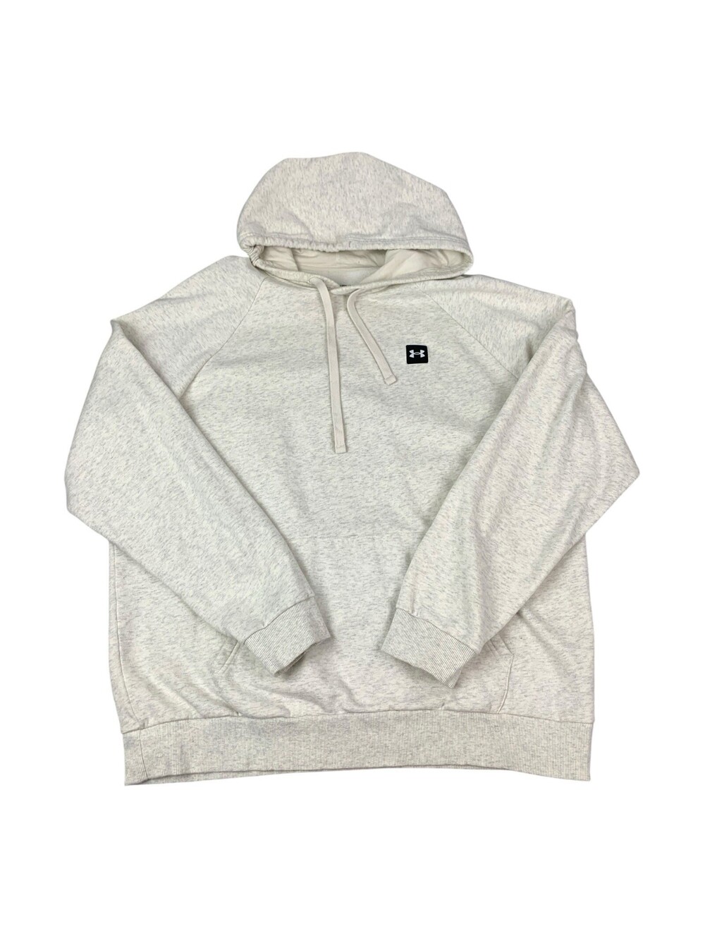 UNDER ARMOUR Pullover Hoodie Sweatshirt, Loose Fit, Beige, Men’s Size 2XL